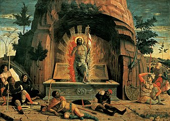 The resurrection by Andrea Mantegna, 1459