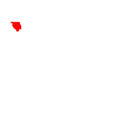 Karte von Red River Parish innerhalb von Louisiana
