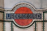 Mosaic roundel used at Maida Vale station