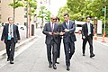 Mosteller with Ambassador Emanuel in Hiroshima, Japan