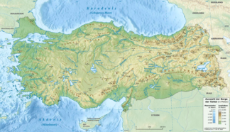 Westlicher, Mittlerer und Südöstlicher Taurus in der Türkei