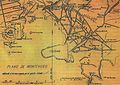 Karte Montevideos zwischen 1843 und 1851 während des Guerra Grande