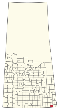 Location of the RM of Enniskillen No. 3 in Saskatchewan