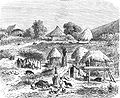 A șatră or village peopled by members of the Romani community of Romania