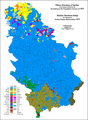 Ethnic structure of Serbia by settlements 1971.