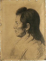 Unidentified Male Delaware, possibly Montgomery Montour, 1806–07 (New-York Historical Society)