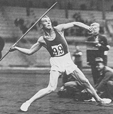 Weltrekordler Yrjö Nikkanen rettete Silber mit seinem letzten Wurf