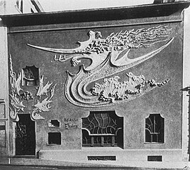 Facade of Atelier Elivira in Munich, in Jugendstil, by August Endell (1896–97)