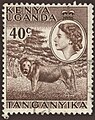 Image 26Stamp of British East Africa with portrait of Queen Elizabeth II (from History of Tanzania)