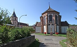 The Protestant church in Climbach