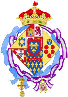 Coat of Arms of Isabel Alfonsa as Infanta of Spain and widow