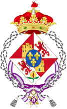 Coat of arms as an Infanta of Spain