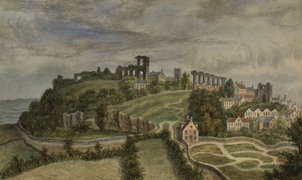 Denbigh painted by a travelling French artist c.1830