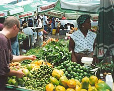 Market in Dominica.