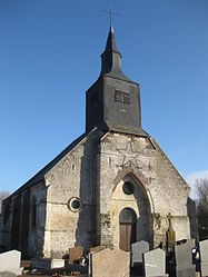 The church of Berlencourt-le-Cauroy