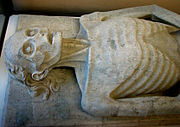 The early and influential Cadaver Tomb of Guillaume de Harsigny, a French doctor and court physician to Charles V of France, c. 1394. Musée d'art et d'archéologie de Laon, France[93]