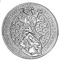 Seal of King Haakon V Magnusson, the last king belonging to the House of Sverre.