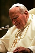 John Paul II wearing a zucchetto.