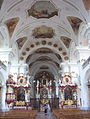 Interior of St. Peter's Abbey in the Black Forest