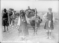 Vlachs returning to their village in Koutso, Greece, 1915