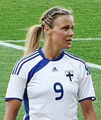 Laura Österberg Kalmari scored two goals for hosts Finland