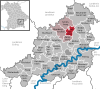 Lage der Gemeinde Lohkirchen im Landkreis Mühldorf am Inn