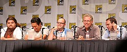 Cast and crew members at a panel at the 2006 San Diego Comic-Con