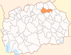 Location of Municipality of Kratovo