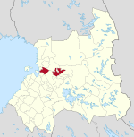 Location of Oulujoki in the Oulu Province