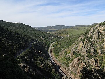 Despeñaperros path, sight to La Mancha
