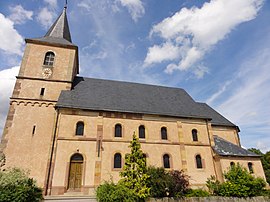 The church in Preuschdorf