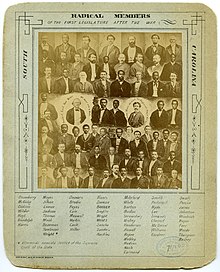 Radical members of the first legislature after the war, South Carolina