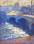 1905, La Seine à Rouen au crépuscule, oil on paperboard, 65 × 54 cm