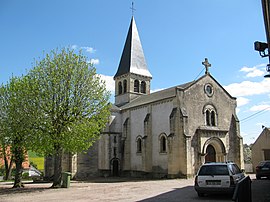 The church of Saint-Aignan, in Luthenay-Uxeloup