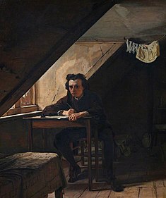 Self Portrait as a Distressed Poet, 1858