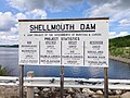 Shellmouth Dam sign