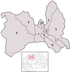 Die 10 Stadtbezirke