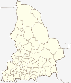 Pelym is located in Sverdlovsk Oblast