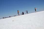 Tourists visiting Lake Tuz