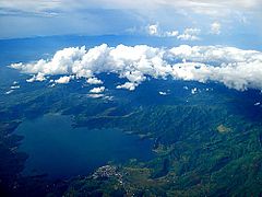 Aerial view of Lake Buhi
