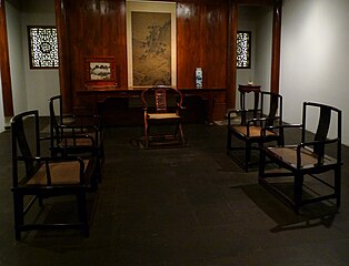 Ming dynasty style furniture and room arrangement