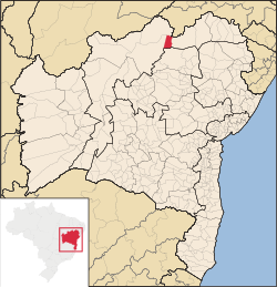 Location of Sobradinho in Bahia