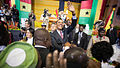 US-Präsident Barack Obama nach einer Rede vor dem ghanaischen Parlament am 11. Juli 2009