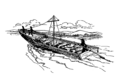 Image 9Most Missourians traveled longer distances by water, and large cargo was transported by bateaux (shown above). (from History of Missouri)