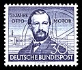Briefmarke der Deutschen Bundespost von 1952: 75 Jahre Otto-Motor