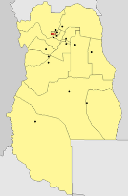 location of Godoy Cruz Department in Mendoza Province