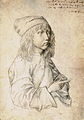 Dürer at thirteen, silverpoint, Albertina, 1484