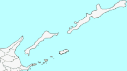 Location of Habomai in Hokkaido (Nemuro Subprefecture)