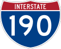 Straßenschild „Interstate 190“