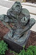 "Job" (bronze, 1945), by Ivan Meštrović. Installed at Syracuse University, Syracuse, New York.